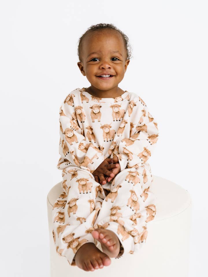 Little One Shop - Wholesale Top & Pant Set - Baby - Mini Highland Sweatsuit5