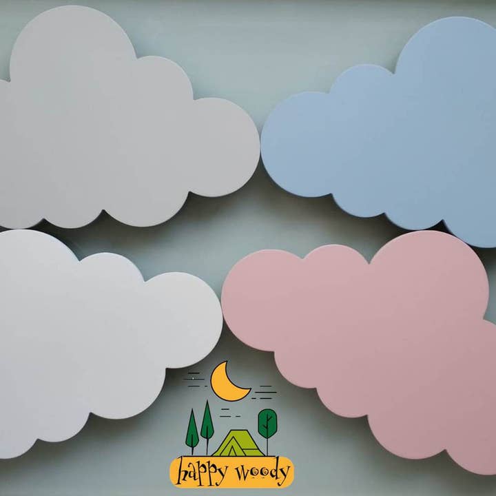 Set van 2 Cloud Lights (groot) voor wholesale door Happy Woody