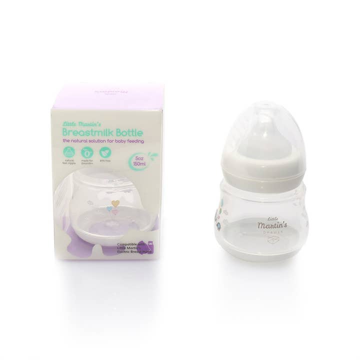 Little Martin's Drawer - Vendita all'ingrosso Biberon - Bottiglia per latte capezzolo con tappo senza BPA, 5oz, 1 confezione