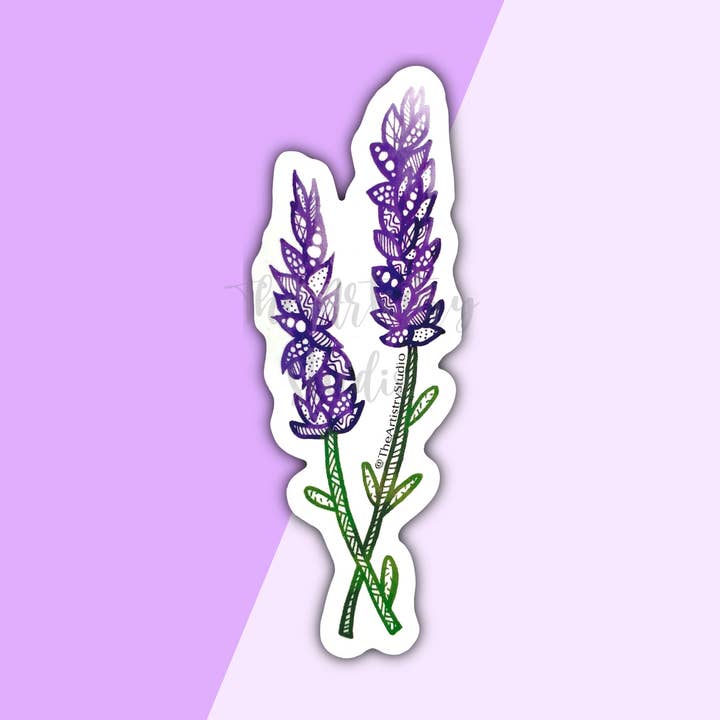 Lavender Sticker | 1.2x3.2 for wholesale by The Artistry Studio