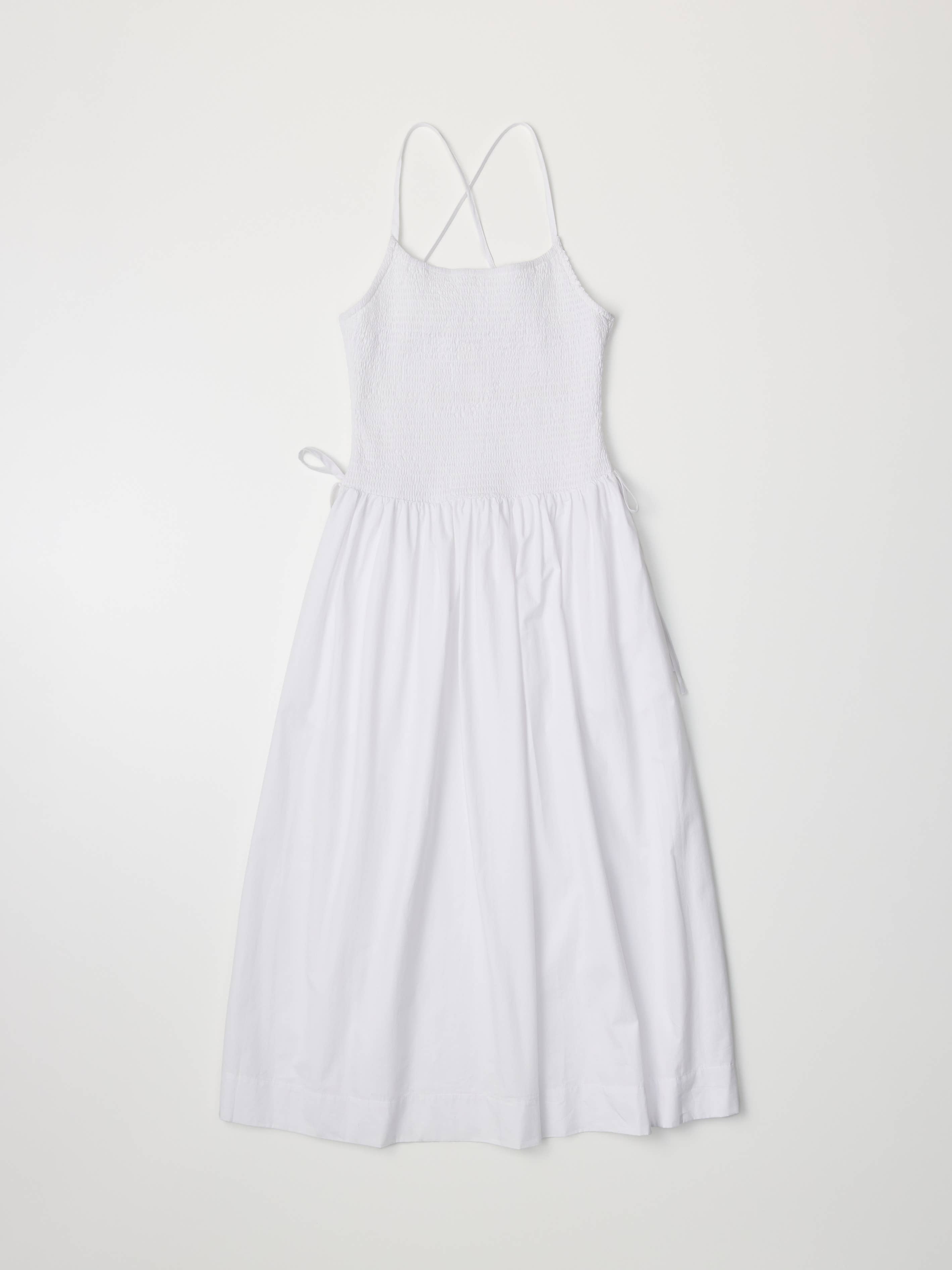 MOD REF - Vendita all'ingrosso Vestito - Donna - Abito The Jenni | Abito midi a nido d'oca con lacci laterali4