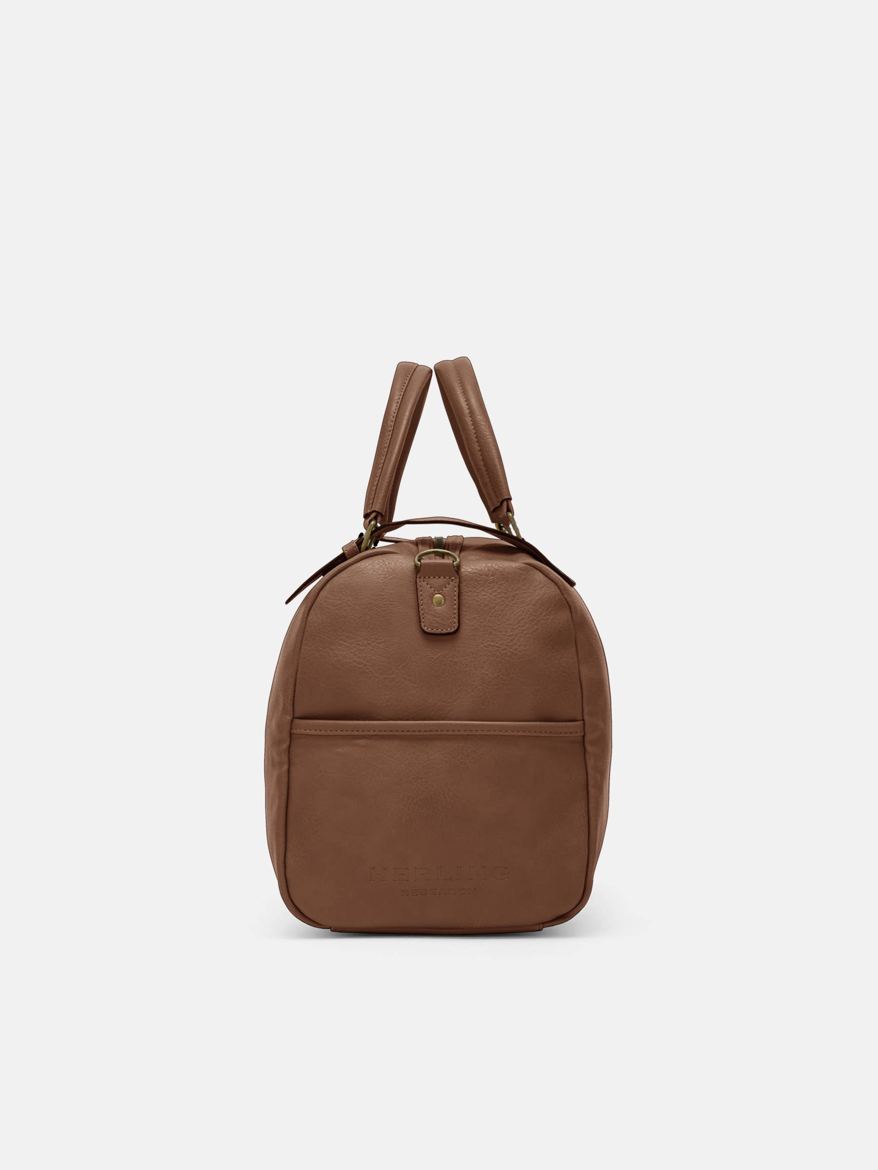 Herling – Saco de viagem - Unissexo por atacado – Herling - Bolsa de viagem vintage grande em couro PU9