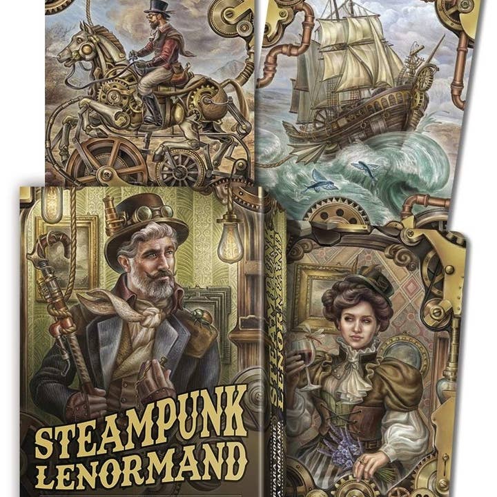 Texas Bookman – Engroshandel Tarotkort – Steampunk Lenormand (Læsedæk)0