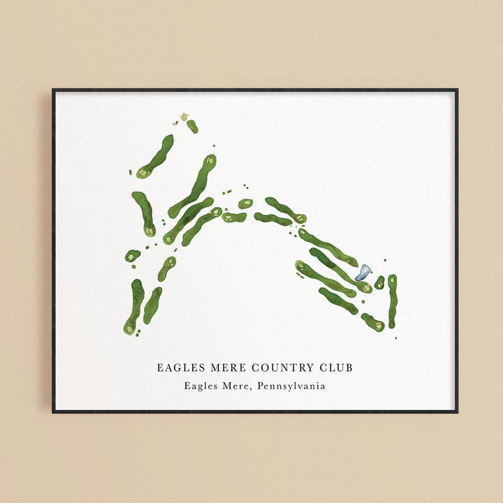 Eagles Mere Country Club Golf Print for engroshandel hos ally aiken design