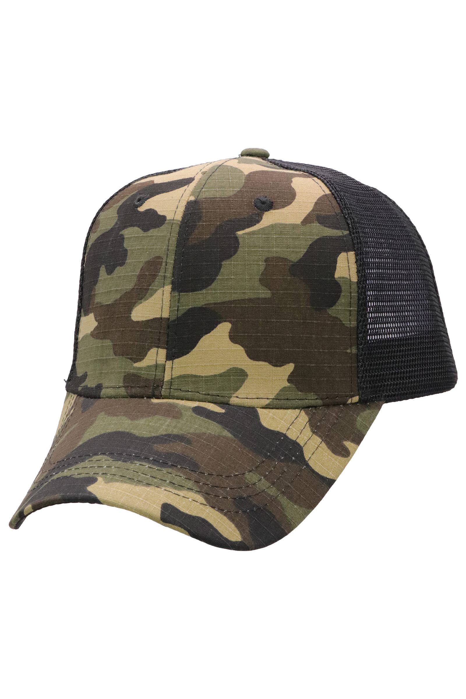 ASSORTI Chapeau de camionneur camouflage en coton ripstop en vente sur Faire5
