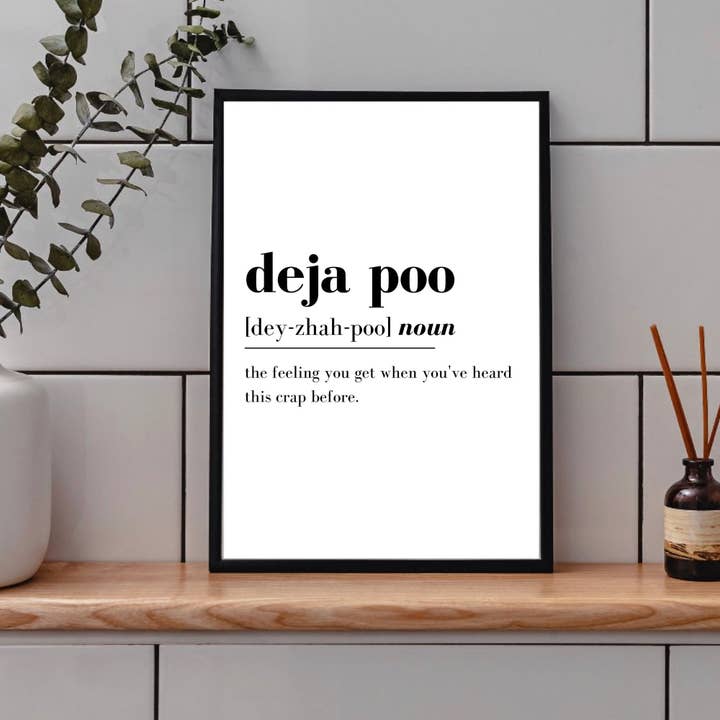 PRINTD image - Wholesale Bathroom Sign - Funny Toilet Print, Toilets Prints, Bathroom Wall Prints