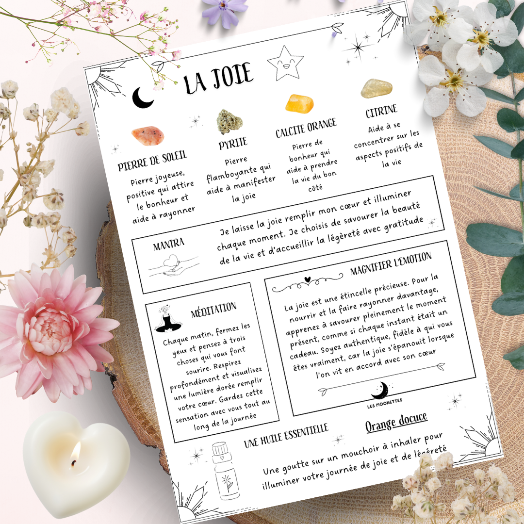 Les Moonettes - Wholesale Stationery/Notecard Set - 12 emotion and lithotherapy cards The Moonettes + pouch3