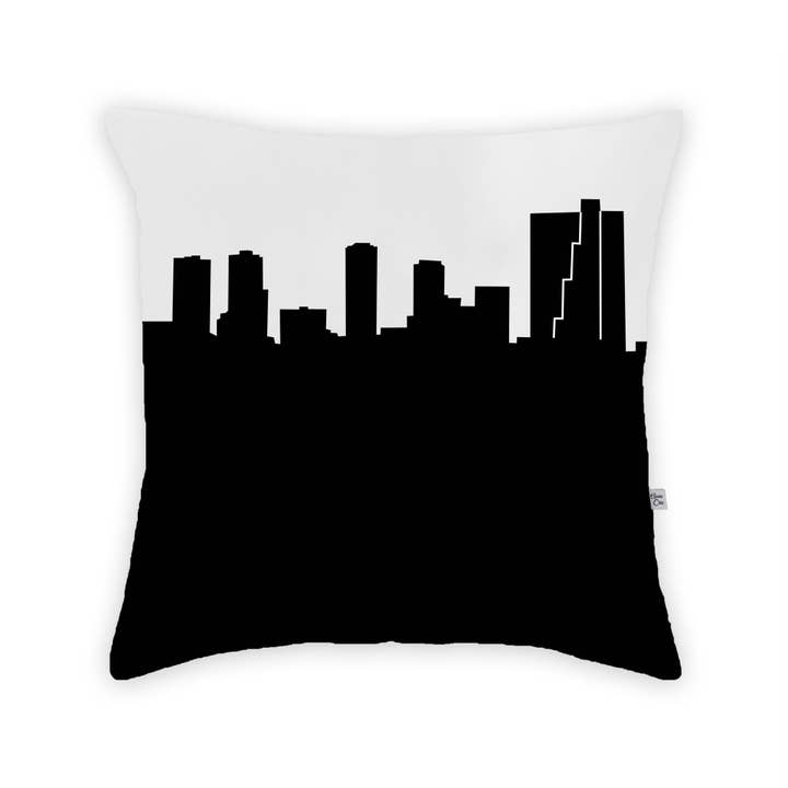 Fort Worth TX Skyline Large Throw Pillow for wholesale by Anne Cate