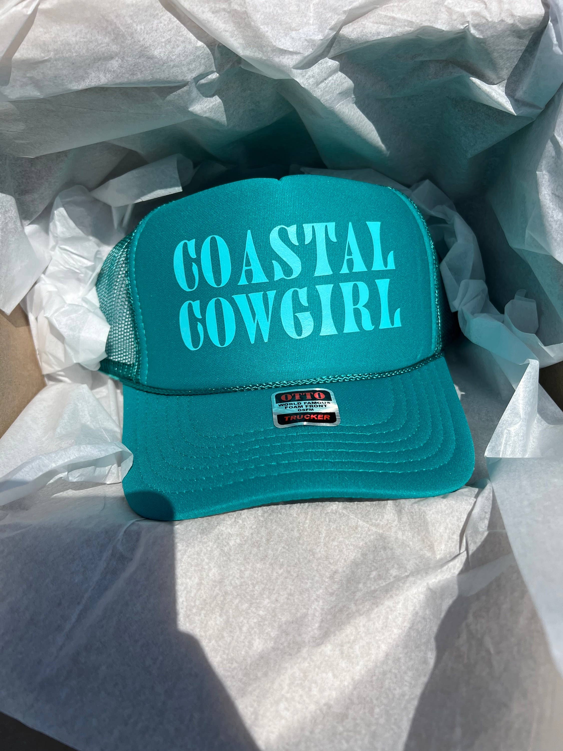 Threaded Rodeo - Wholesale Trucker Hat - Women's - Coastal & Country Cowgirl Trucker Beach Hat6