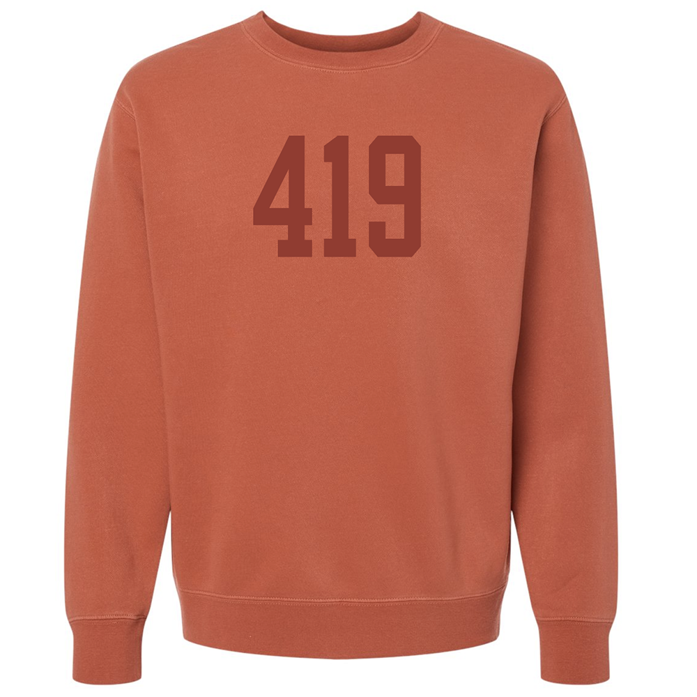 Jupmode - Wholesale Graphic Sweatshirt - Unisex - Custom Area Code Puff Print Tone on Tone Sweatshirt1