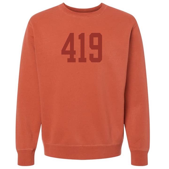 Jupmode - Wholesale Graphic Sweatshirt - Unisex - Custom Area Code Puff Print Tone on Tone Sweatshirt1