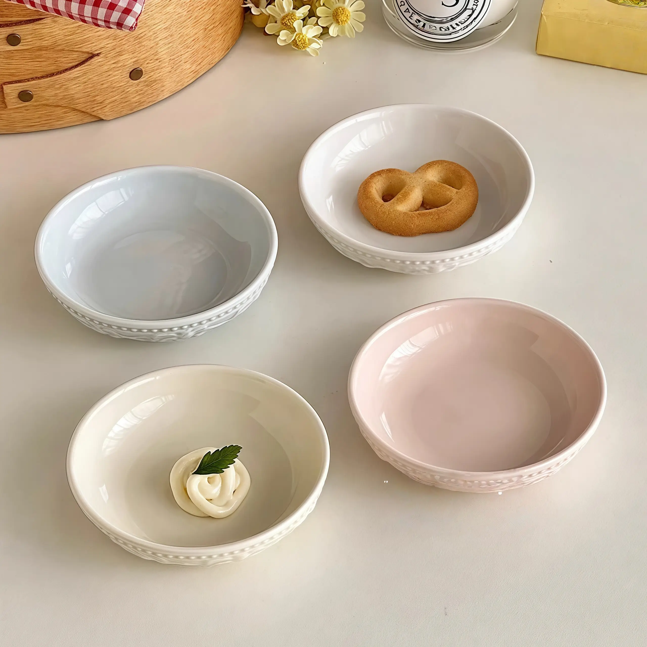 Otterware – Großhandel Schüssel – Geprägte Keramik-Mini-Schale mit Erdbeermotiv (4 Farben)7