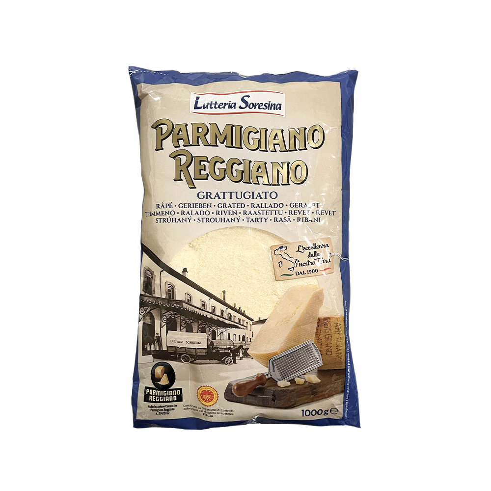 OLIO DI SERRA - Wholesale Cheese - Grated Parmigiano Reggiano PDO - Grated Parmesan Reggiano PDO (1kg)0