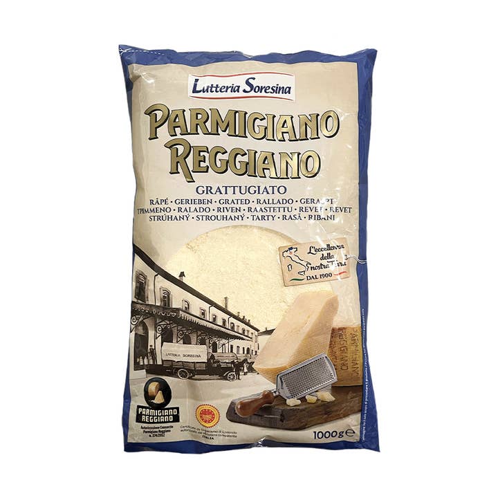 OLIO DI SERRA - Wholesale Cheese - Grated Parmigiano Reggiano PDO - Grated Parmesan Reggiano PDO (1kg)0