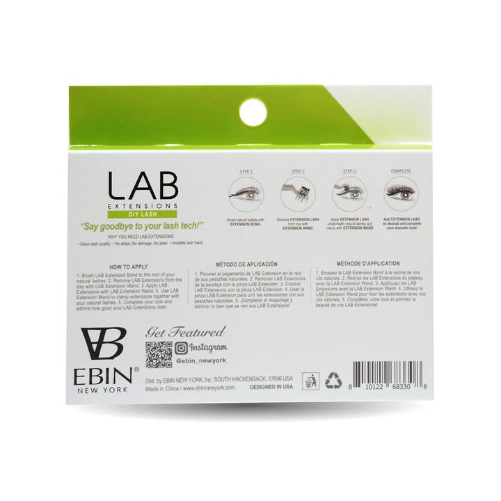 EBIN NEW YORK - Wholesale False/Fake Eyelashes - LAB Extensions DIY Lashes5