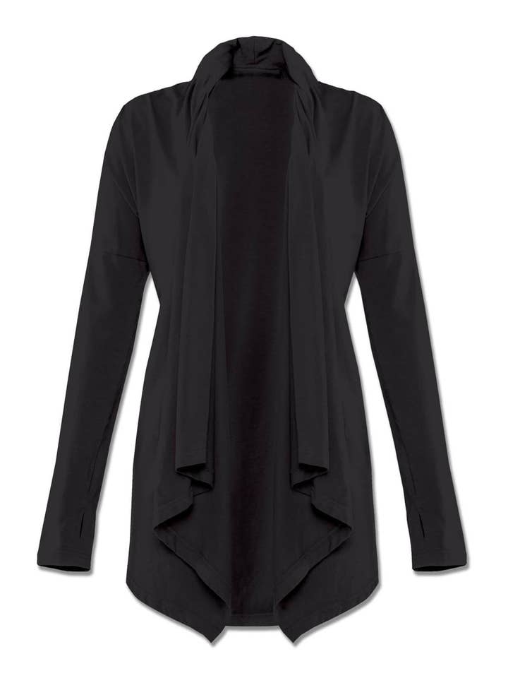 Soul Flower - Wholesale Cardigan - Women's - Crescent Moon Draped Cardigan2