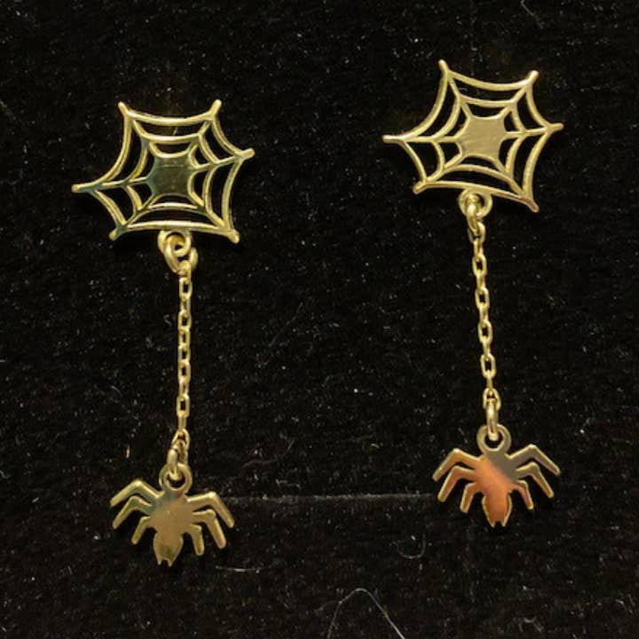 BOUCLES D'OREILLES TOILE D'ARAIGNÉE (PAIRE) pour la vente par Ashlen