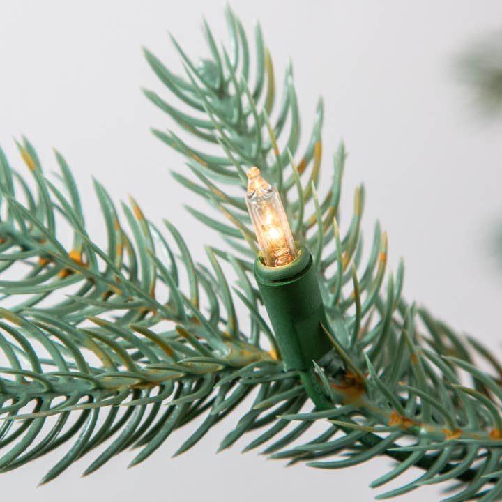 The Gerson Companies - Wholesale Artificial Christmas Tree - 7.5 ft. Pre Lit Warm White LED Blue Spruce Tree2