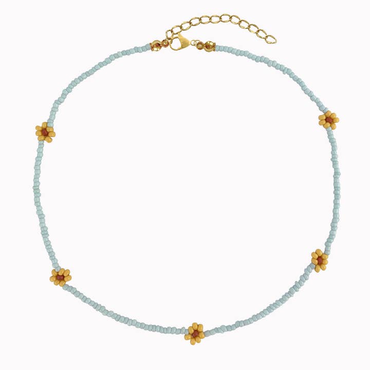 Collana con girasoli fatta a mano per la vendita all'ingrosso da parte di Don' aparte