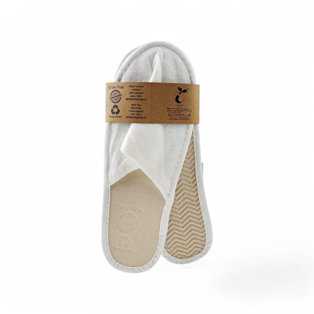 pirotta srl – wholesale Slippers – Unisex – H20 Pair of Bio Slippers in Biodegradable Paper0