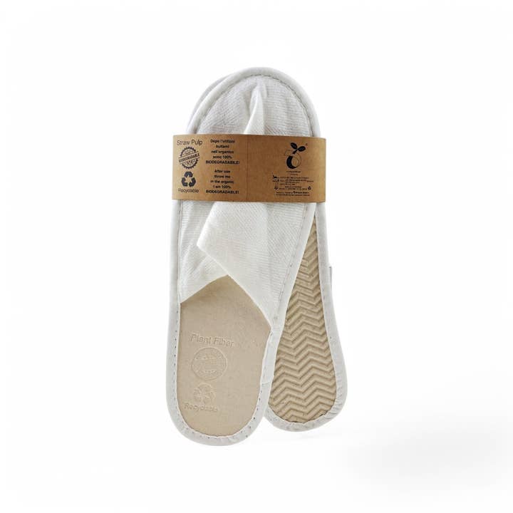 pirotta srl – wholesale Slippers – Unisex – H20 Pair of Bio Slippers in Biodegradable Paper