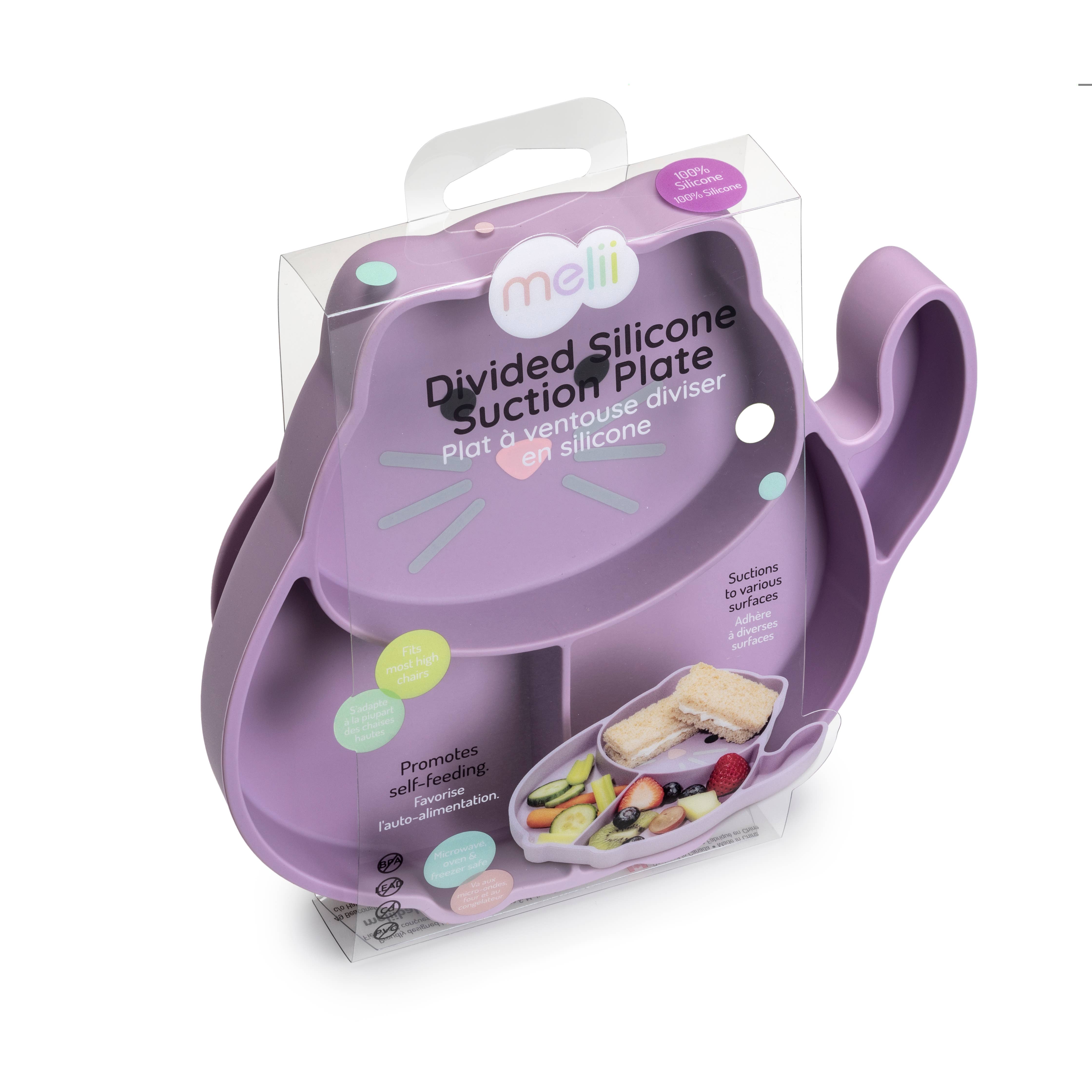melii - Vente Assiette – enfant et bébé - Assiette à ventouse divisée en silicone14