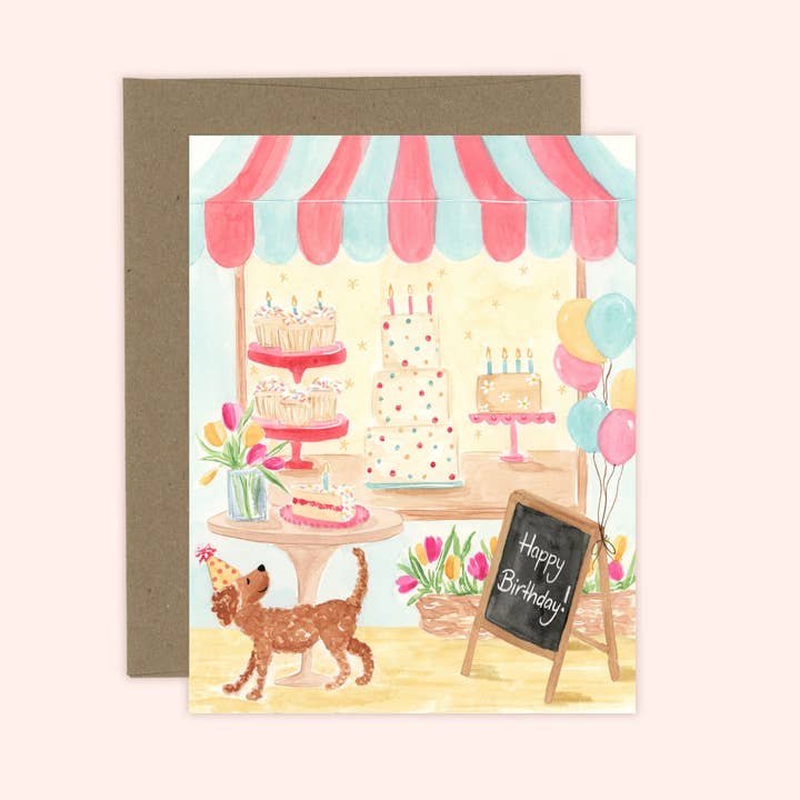 Tarjeta de pastelería de cumpleaños | Dulce cumpleaños para venta al por mayor de Almeida Illustrations