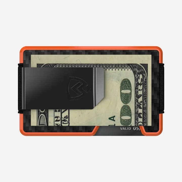 AXWELL - Wholesale Wallet - Men's - Axwell Wallet - Blaze Orange Carbon Fiber1