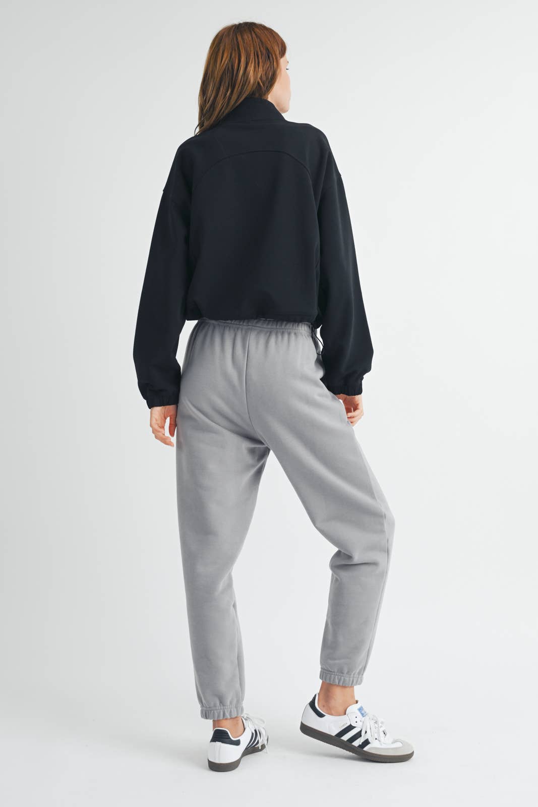 BLACK SCUBA HALF-ZIP PULLOVER / WL24-9376 for wholesale on Faire3