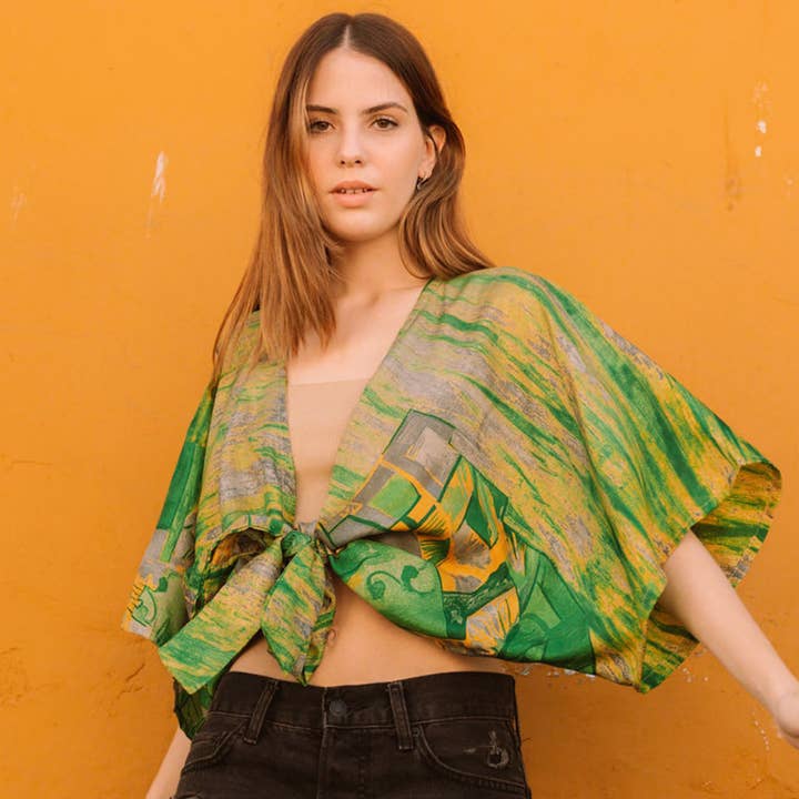 Kimono Nature Wrap pour la vente par AMANSH