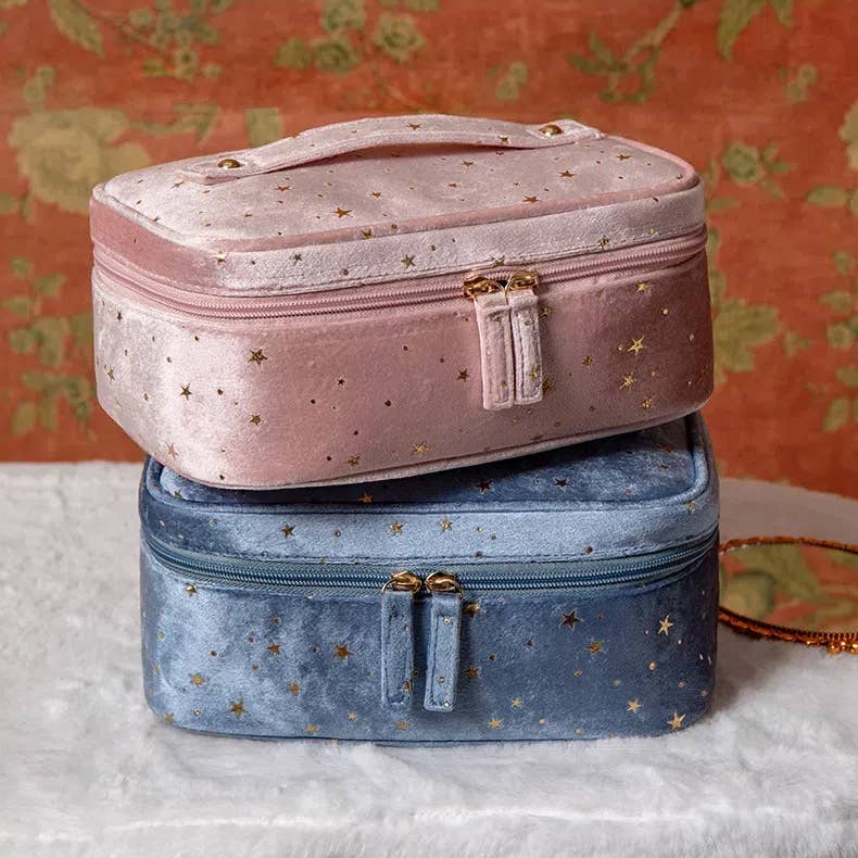 Crave by FW - Vente Trousses de maquillage/cosmétique - Trousse à cosmétiques en velours avec poignée4