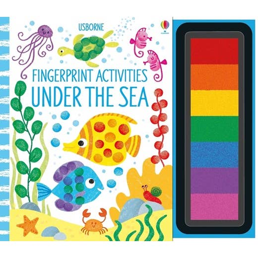 HarperCollins - Wholesale Coloring & Activity Book - Kids & Baby - Fingerprint Activities Under the Sea : Usborne