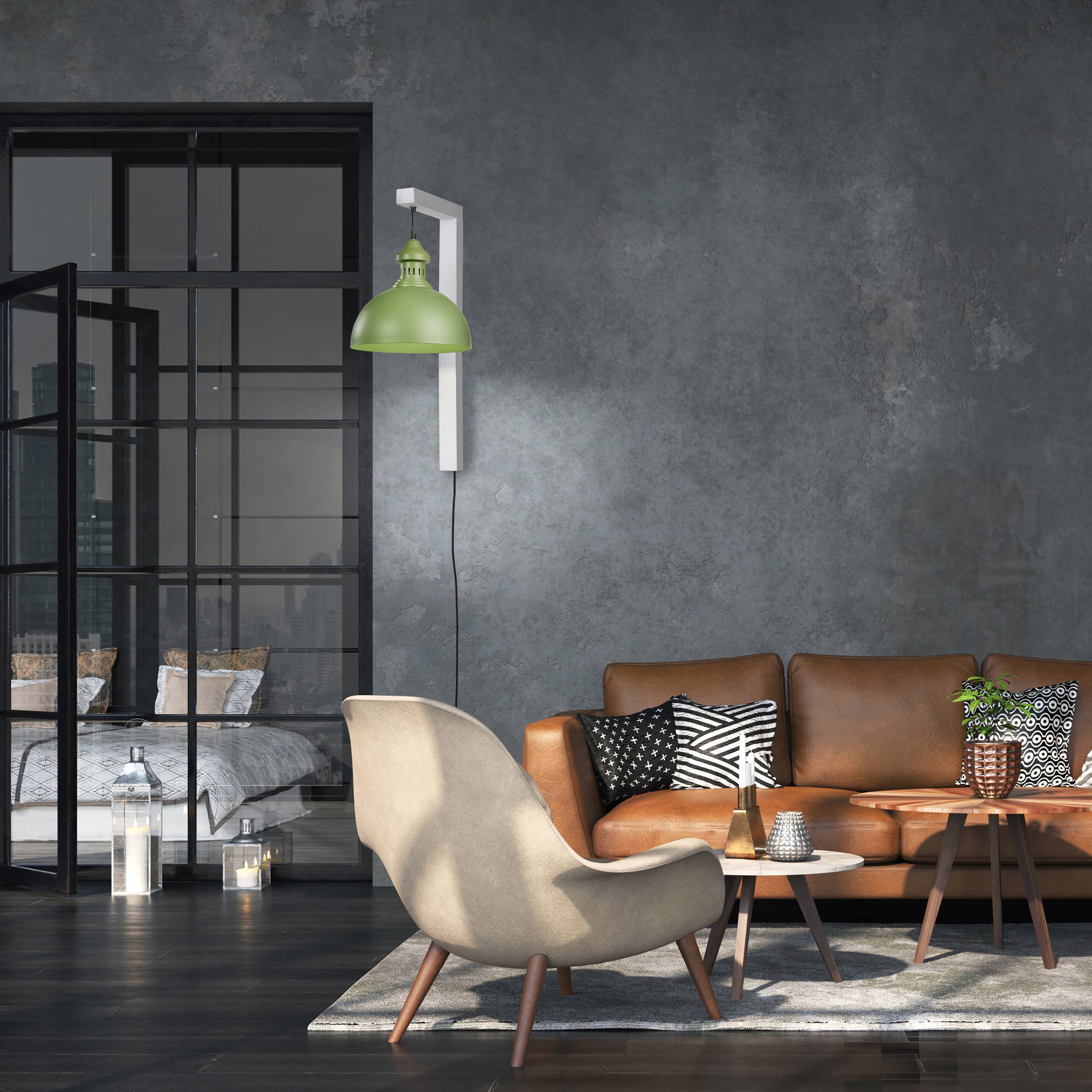 River of Goods - Wholesale Sconce - 28.5"H Gwen Industrial Indoor Plug In Wall Sconce9