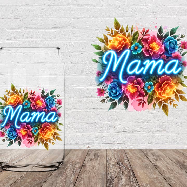 Bright Light Mama 4" UV DTF Double Sided for wholesale by Anthroverse