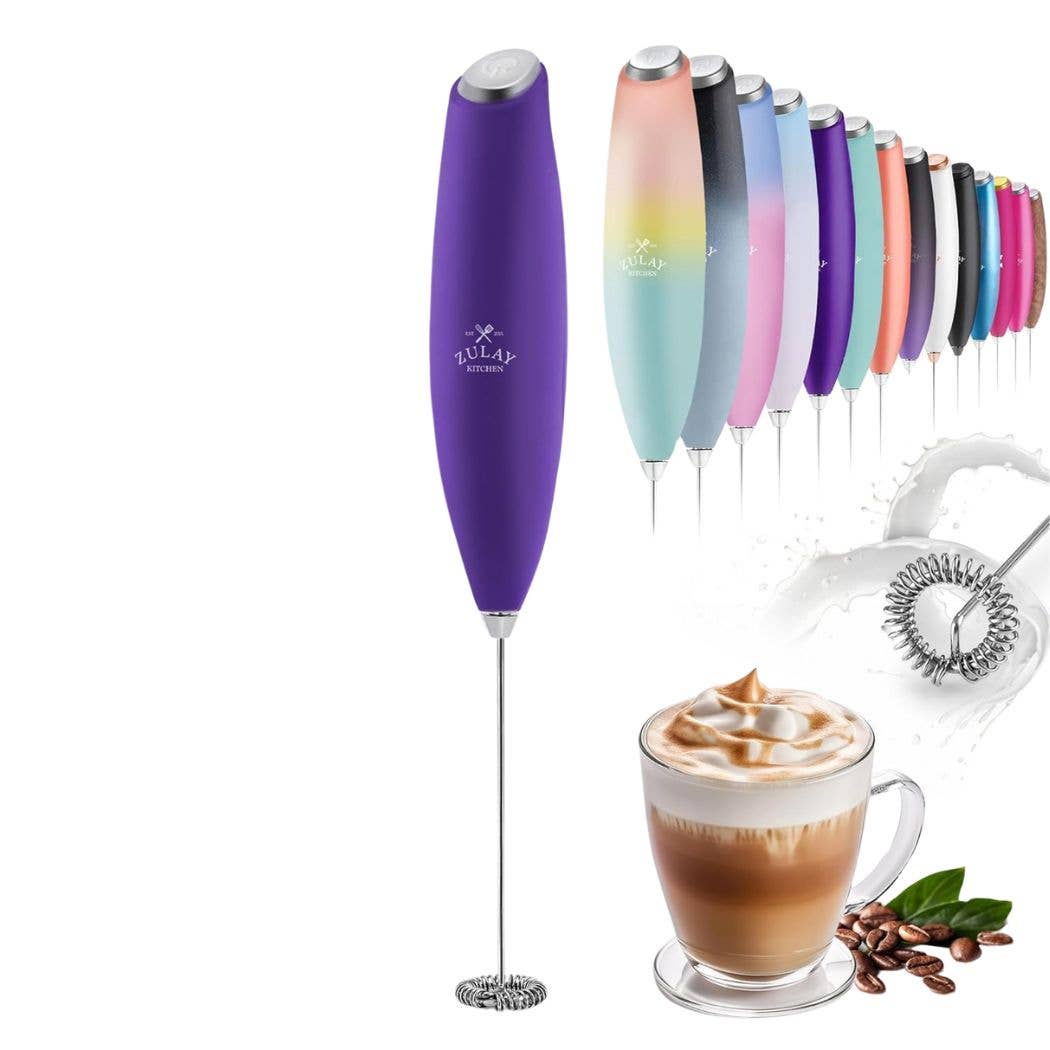 Zulay Kitchen - Wholesale Kitchen Tool/Gadget - Powerful Handheld Milk Frother - No Stand16