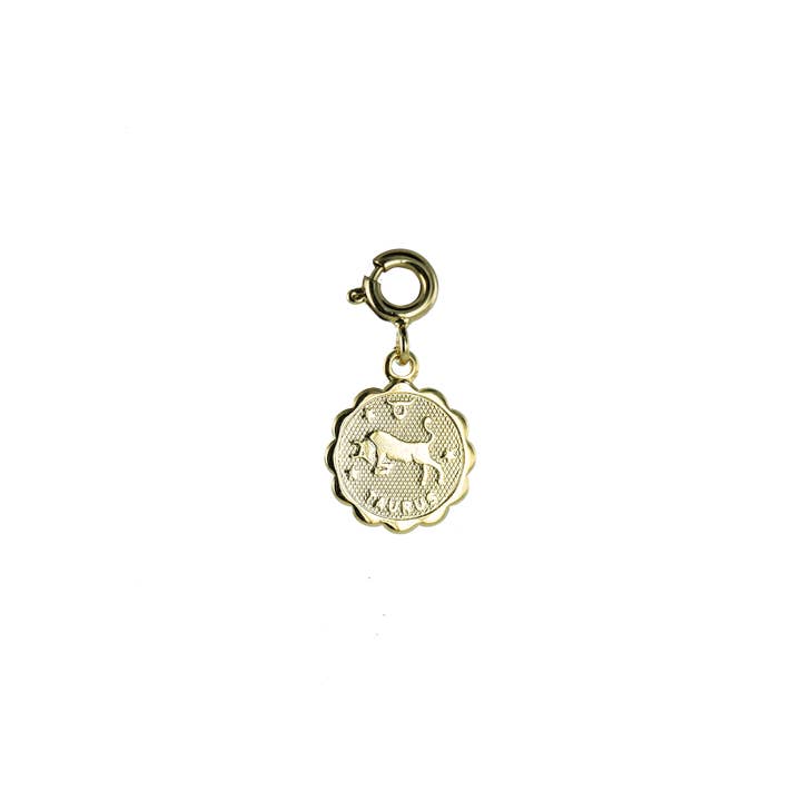 Bijoux Fabrication Française - Wholesale Individual Charm/Pendant - Removable Medal/Charm - 18K Gold - Astrological Sign6