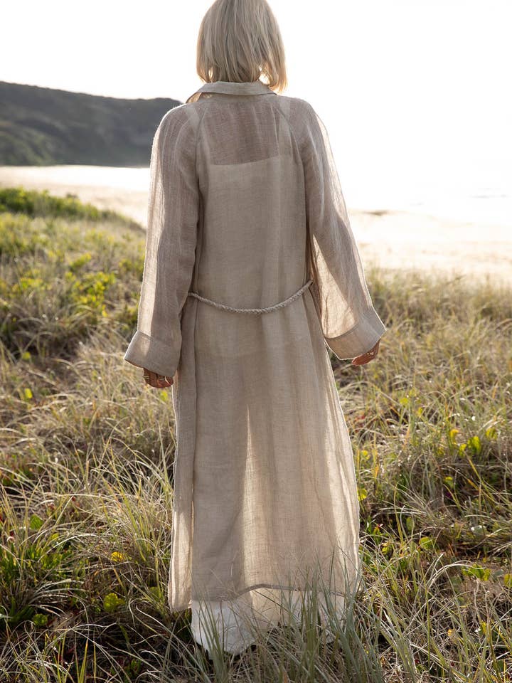 Desert Linen Duster - Natural for wholesale on Faire5