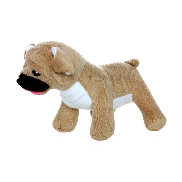 Mighty Jr Farm Mopshond, pluchen piepspeelgoed voor honden voor wholesale door Tuffy Dog Toys - VIP Products