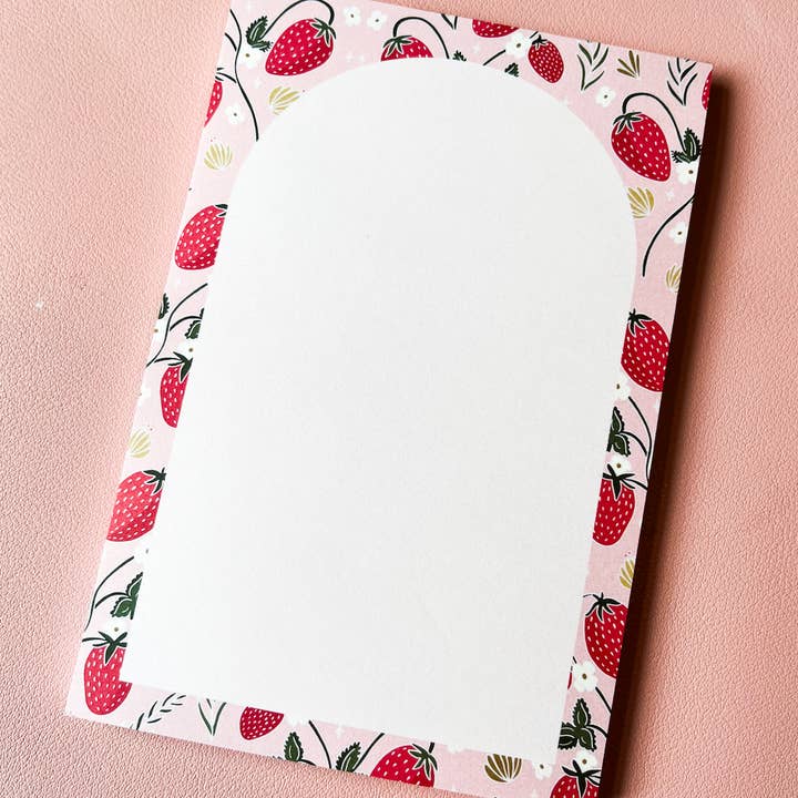 Strawberry Notepad for wholesale by Tiny Plant Market