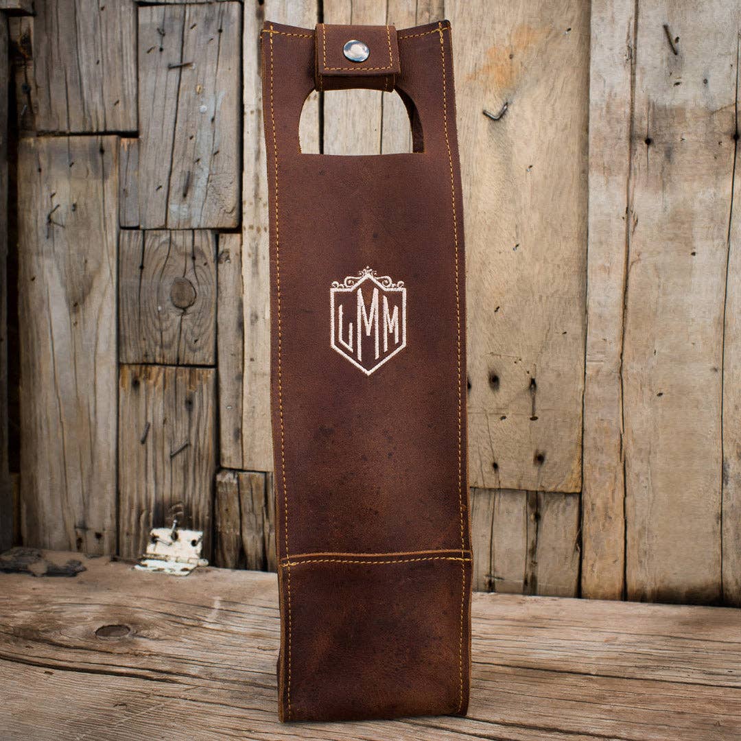Lifetime Leather Co - Wholesale Wine Tote - Handmade American Full Grain Leather Wine Tote13