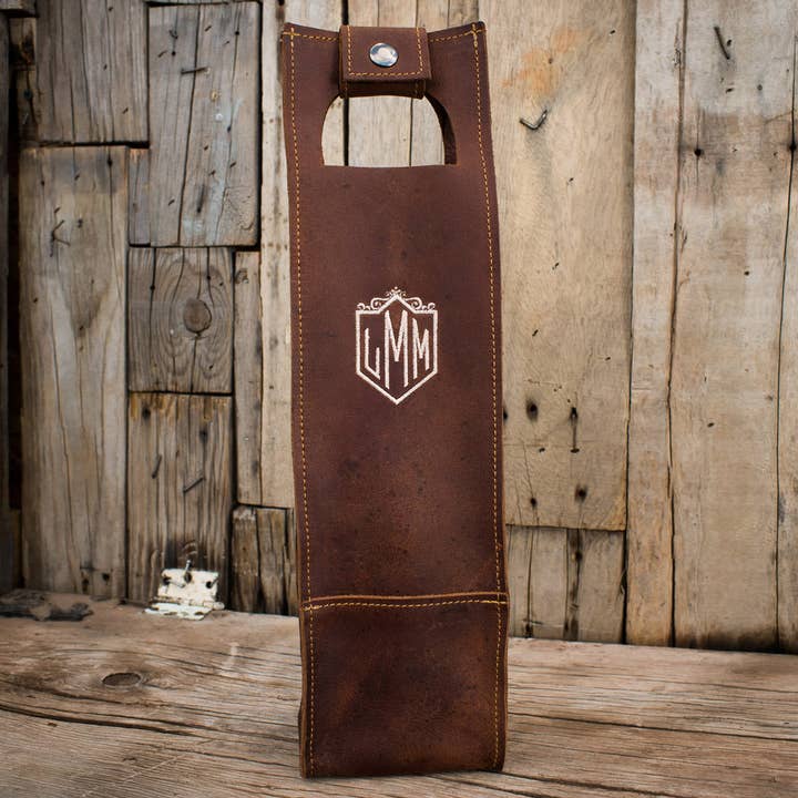 Lifetime Leather Co - Wholesale Wine Tote - Handmade American Full Grain Leather Wine Tote13