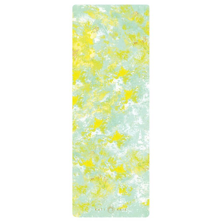 Nephele Lime Green Artistry Yoga Mat - Home/Studio for wholesale by KATI KAIA