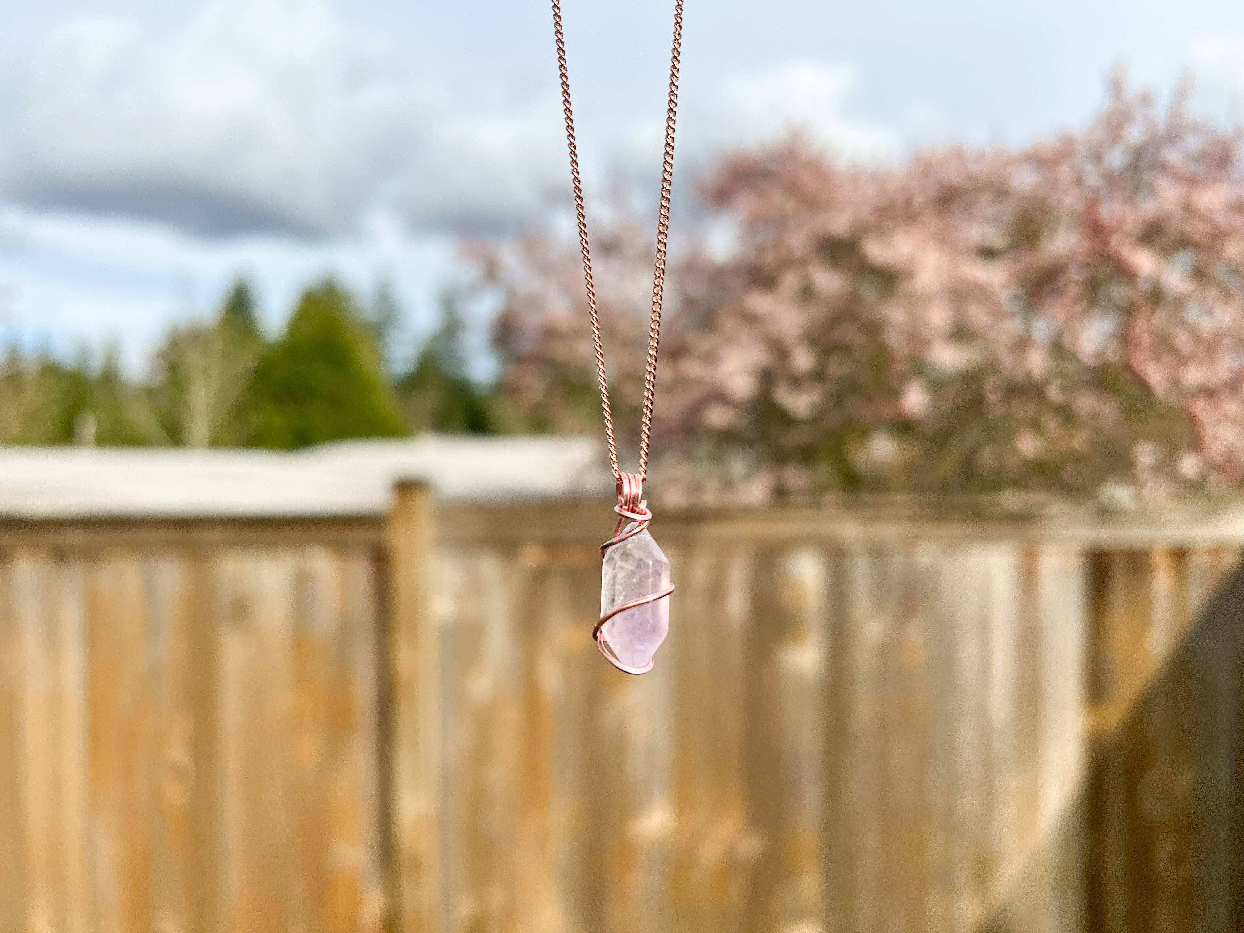 Crystals Wired - Wholesale Pendant/Charm Necklace - Amethyst Double Terminated Necklace4