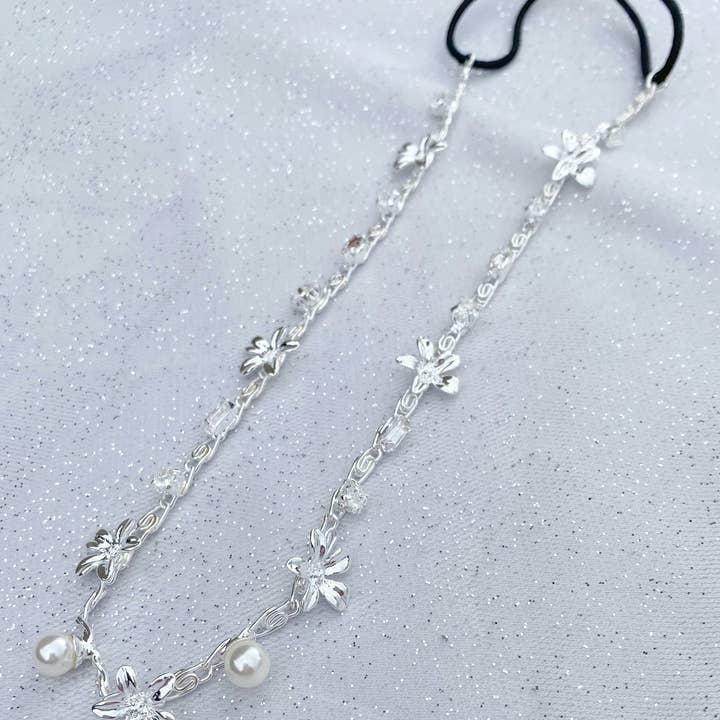 QueenMee Accessories - Wholesale Fashion Headband - Women's - Chain Headband with Pearls3