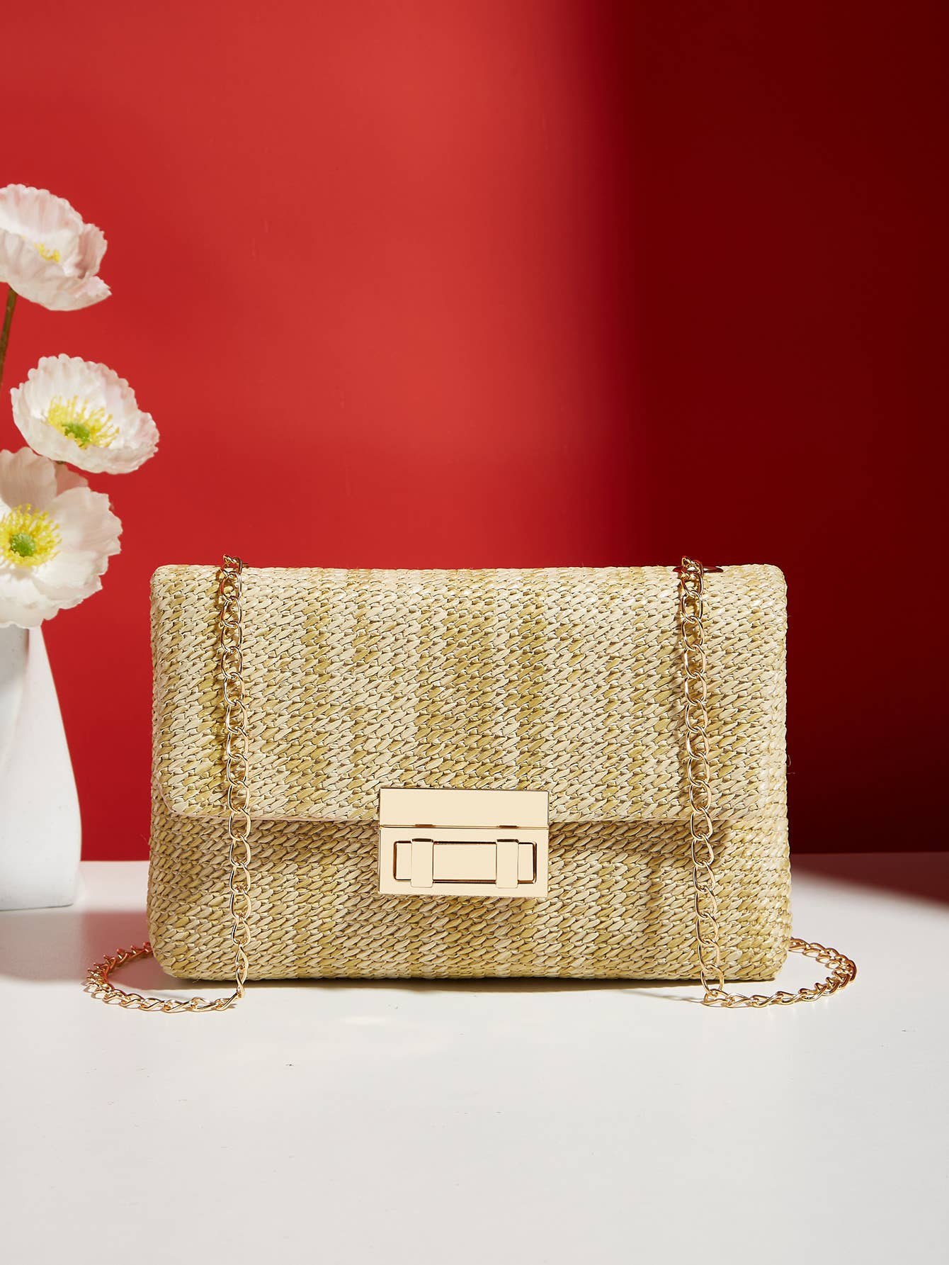 Little Trendy - Wholesale Crossbody Bag - Women's - Women's straw crossbody bag small square bag8