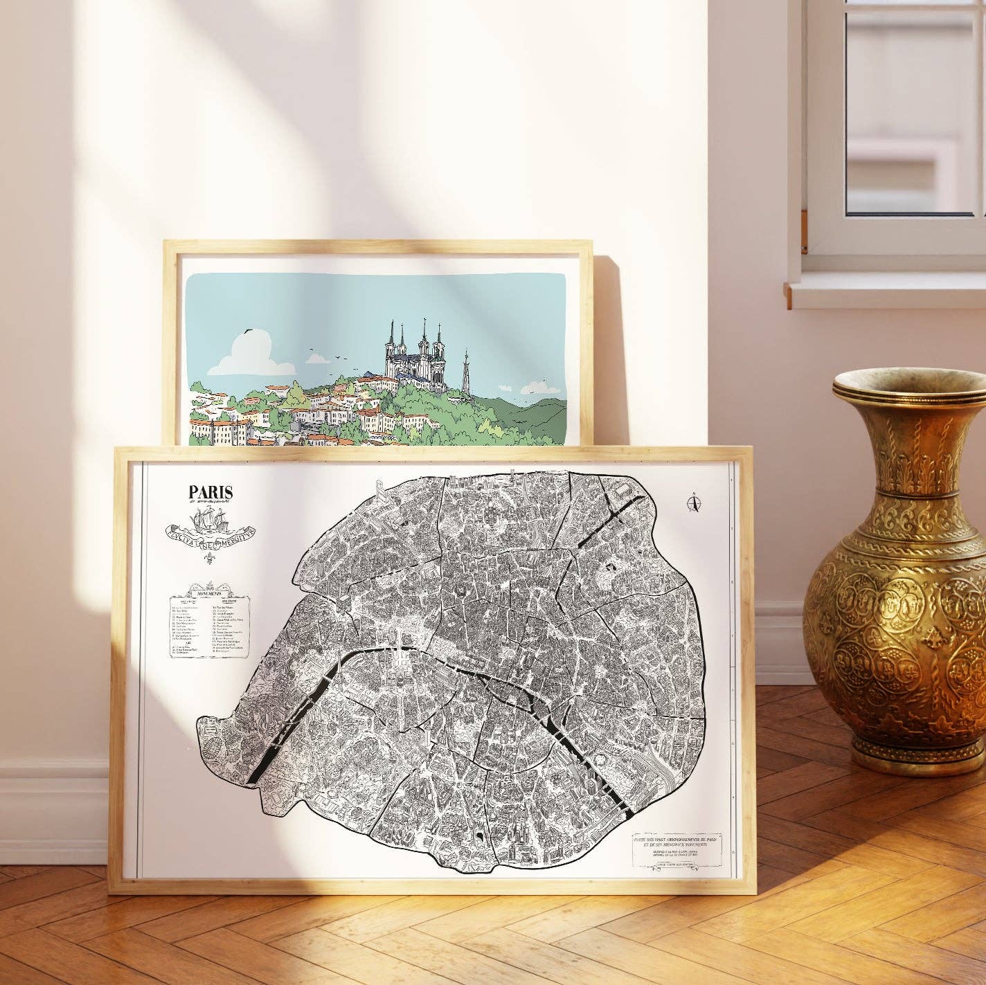 EMILIE ETTORI ILLUSTRATION - Wholesale Art Print - Paris Map Poster5