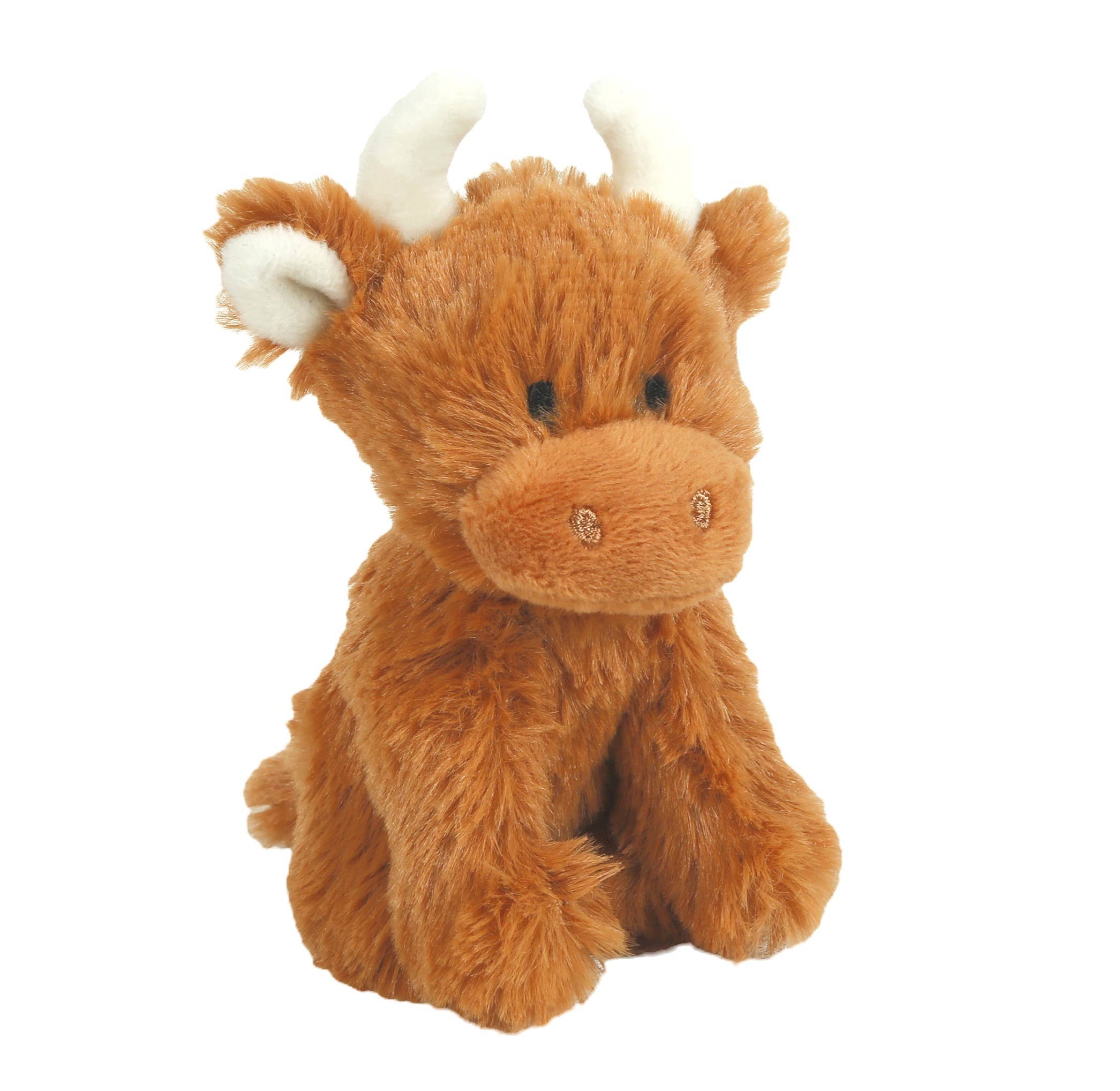 Jomanda Soft Toys & Accessories - UK Based – Engroshandel Plyslegetøj - Børn og baby – Brun Highland Cow Plush Baby Soft Mini Legetøj - 11cm4