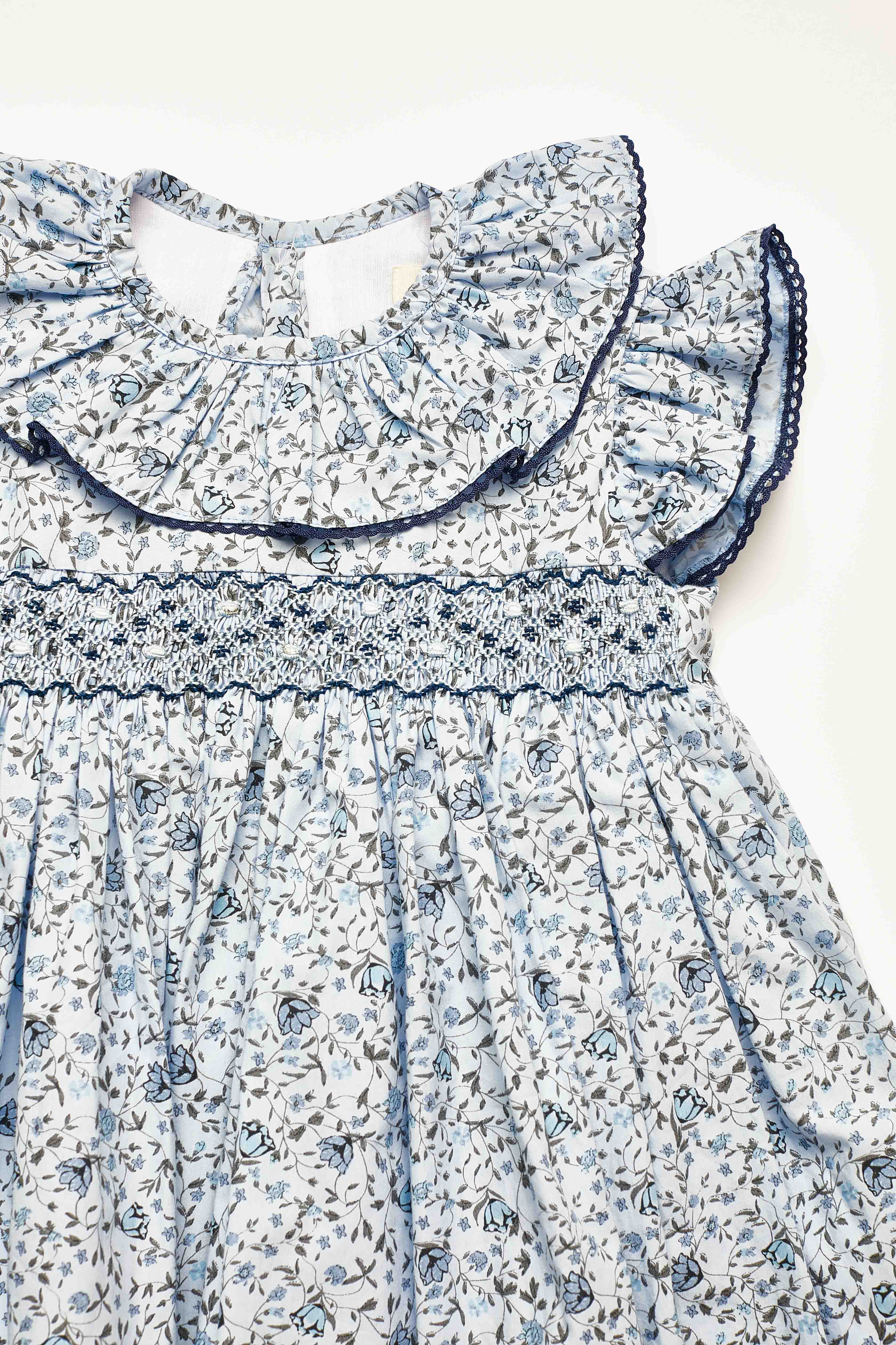 Pi&Pa - Wholesale Dress - Kids - “CAMPANILLA” KNITTED SMOCK GIRL'S DRESS IN ORGANIC COTTON1