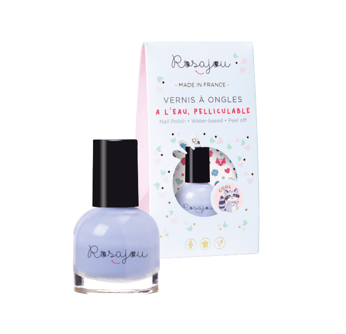 Rosajou – Esmalte - Crianças por atacado – Esmalte vegano à base de água, descascável, para crianças, cor azul céu3