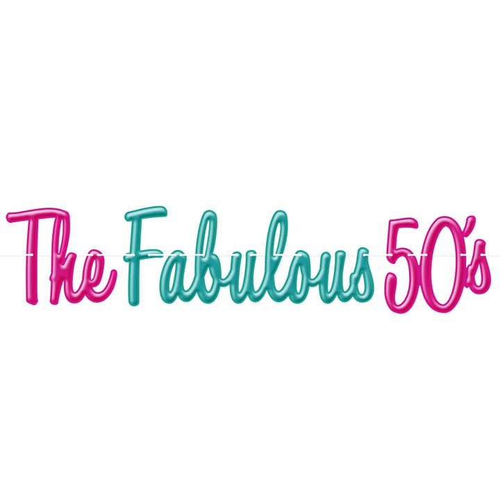 Beistle - Wholesale Party Sign/Banner - The Fabulous 50's Streamer